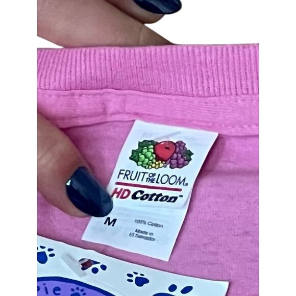 Puppie Love Rescue Pink Long Sleeve Shirt Medium Valentines Candy Hearts Dog NWT - Picture 8 of 8